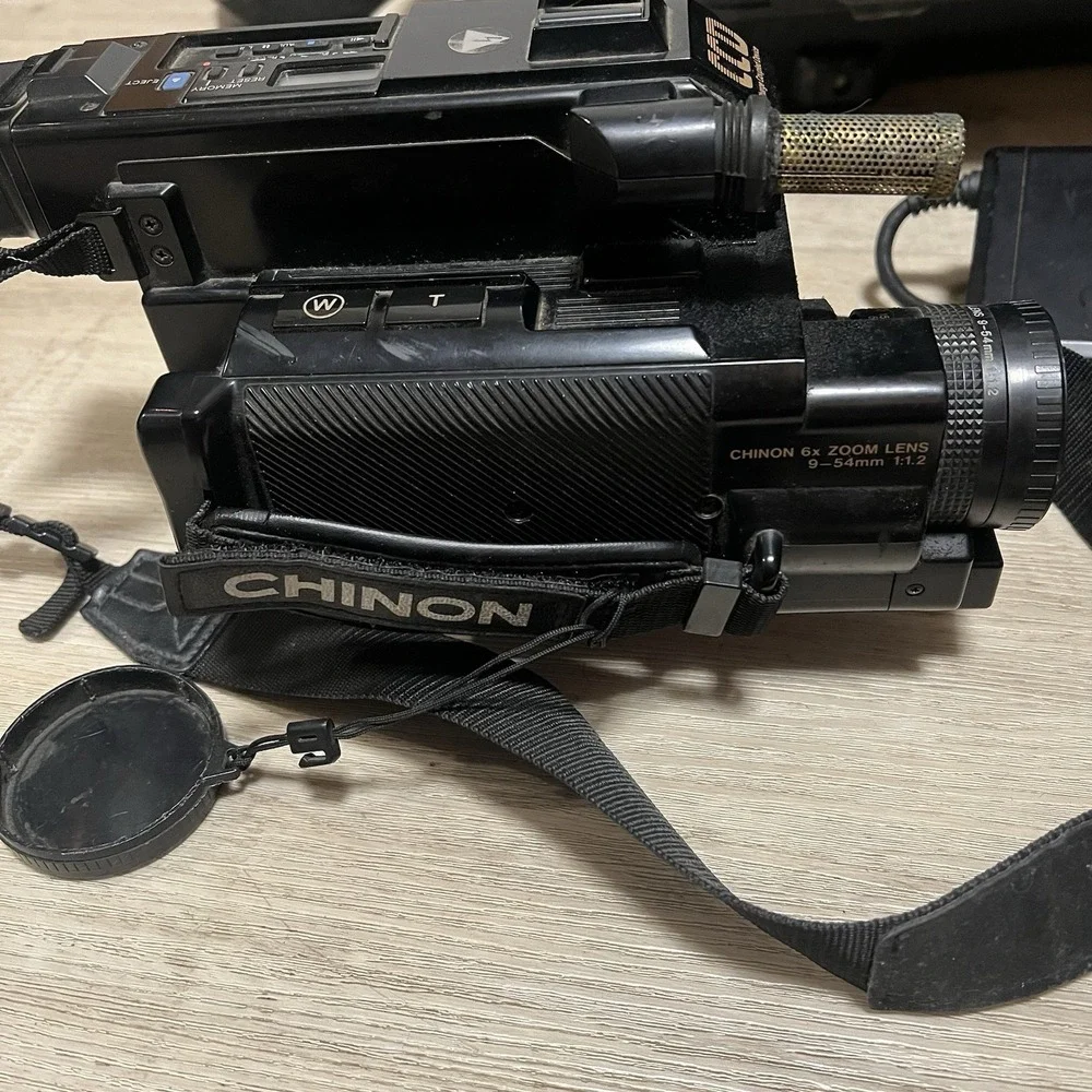 CHINON Pocket 8 C8-C60 Video Camera 6X Zoom Circa 1980's‎ Full Set W Case AS IS